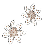 Wanddekoration "Blüte" (1 Stück) 3
