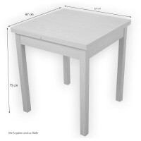 Auszugs-Esstisch Buche-NB 67-127 cm 7