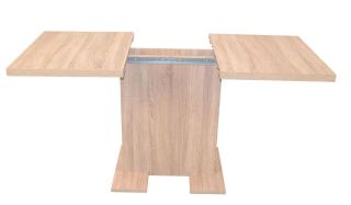 Säulentisch ausziehbar 110-150 cm, Sonomaeiche-Nb.