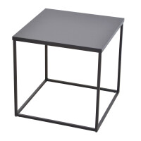 Beistelltisch kpl. aus Metall, schwarz gallery