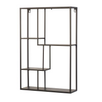 Wandregal aus Metall, schwarz gallery