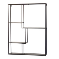 Wandregal aus Metall, schwarz gallery