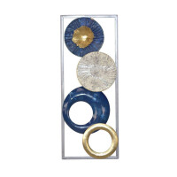 Wanddekoration "Kreise" blau,  gallery