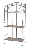 Metallregal - Regal mit 3 Böden in Antik grau