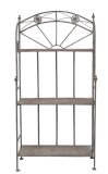 Metallregal - Regal mit 3 Böden in Antik grau