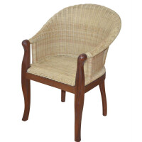 Rattan-Sessel, beige/braun gallery