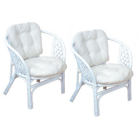 Rattansessel 2er-Set mit Kissenauflagen, gallery