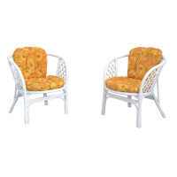 Rattansessel 2er-Set mit Kissenauflagen, gallery