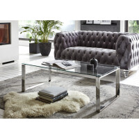 Haku Couchtisch aus Edelstahl/Glas 5