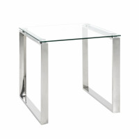 Haku Beistelltisch, Edelstahl/Glas 55x55 gallery