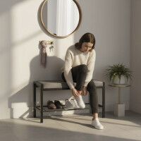 Haku Bank - Schuhbank schwarz-gr gallery 2_2nd