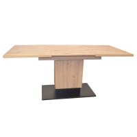 Esstisch / Säulentisch ausziehbar 120-180 cm, Artisan-Eiche-Nb. 1