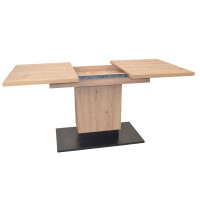 Esstisch / Säulentisch ausziehbar 120-180 cm, Artisan-Eiche-Nb. 2