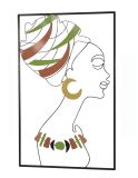 Wanddekoration "Afrikanische Frau"