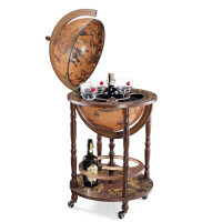 Zoffoli Globus-Bar Massivholz, Nussbaumf gallery