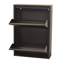 Schuhschrank, Metall mit 2 Klappen 2