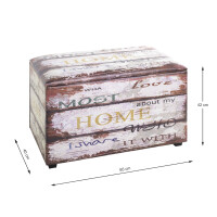 Haku Sitztruhe Motiv "Home" 7