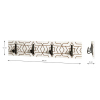 Haku Wandgarderobe weiß-schwarz 6