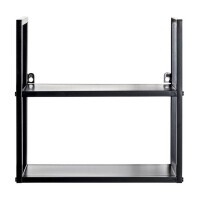 Haku Wandregal aus Metall, schwarz 3