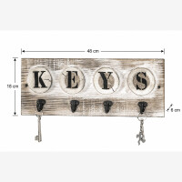 Haku Schlüsselboard Keys vintage 6