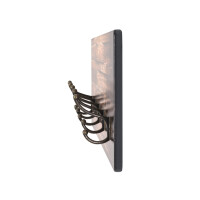 Haku Wandgarderobe "Parkett" black Motiv-bronze 4