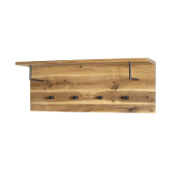 Haku Wandgarderobe Eiche ge&ouml;lt-schwarz