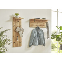 Haku Wandgarderobe Eiche geölt-schwarz 3