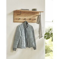 Haku Wandgarderobe Eiche geölt-schwarz 4