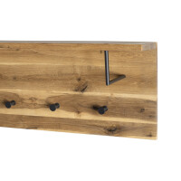 Haku Wandgarderobe Eiche geölt-schwarz 5