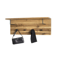 Haku Wandgarderobe Eiche geölt-schwarz 6