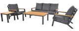 Lesli Living Lounge-Set Donnan anthrazit/grau