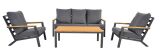 Lesli Living Lounge-Set Donnan anthrazit/grau