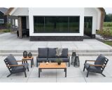 Lesli Living Lounge-Set Donnan anthrazit/grau