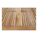 Lesli Living Diningtisch "Marmaris" Teak mit Edelstahl 152x90cm
