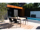 Lesli Living Diningtisch "Marmaris" Teak mit Edelstahl 152x90cm