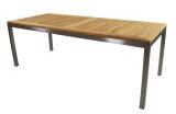 Lesli Living Diningtisch "Marmaris" Teak mit Edelstahl 220x90cm