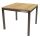 Lesli Living Diningtisch "Marmaris" Teak mit Edelstahl 90x90cm