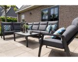 Lesli Living Eck-Lounge-Set Ecksofa Loungebank "Ohio" Komfort 290x225cm