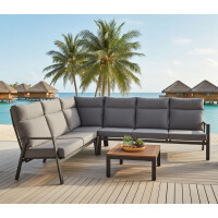 Lesli Living Eck-Lounge-Set Ohio Negro 2 gallery