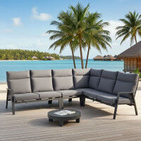 Lesli Living Eck-Lounge-Set Ohio Negro 290x225cm 4