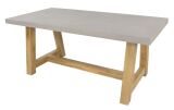 Lesli Living Gartentisch Diningtisch "Judy" Polystone Betonoptik 180x90x77cm