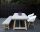 Lesli Living Gartentisch Diningtisch "Judy" Polystone Betonoptik 180x90x77cm