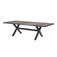 Lesli Living Diningtisch mit Kreuzfuß Castilla Negro 2