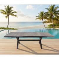 Lesli Living Auszieh-Diningtisch Castilla Negro 204-264x102c