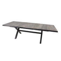Lesli Living Auszieh-Diningtisch Castilla Negro 204-264x102c