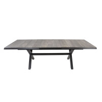 Lesli Living Auszieh-Diningtisch Castilla Negro 204-264x102c