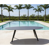 Lesli Living Diningtisch Mojito Ceramic Negro oval 240x100cm