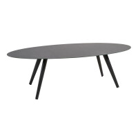 Lesli Living Diningtisch Mojito Ceramic Negro oval 240x100cm