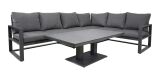 Lesli Living Eck-Lounge-Set Loungebank "Pina Colada Negro" 285x205 cm