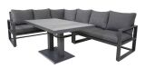 Lesli Living Eck-Lounge-Set Loungebank "Pina Colada Negro" 285x205 cm